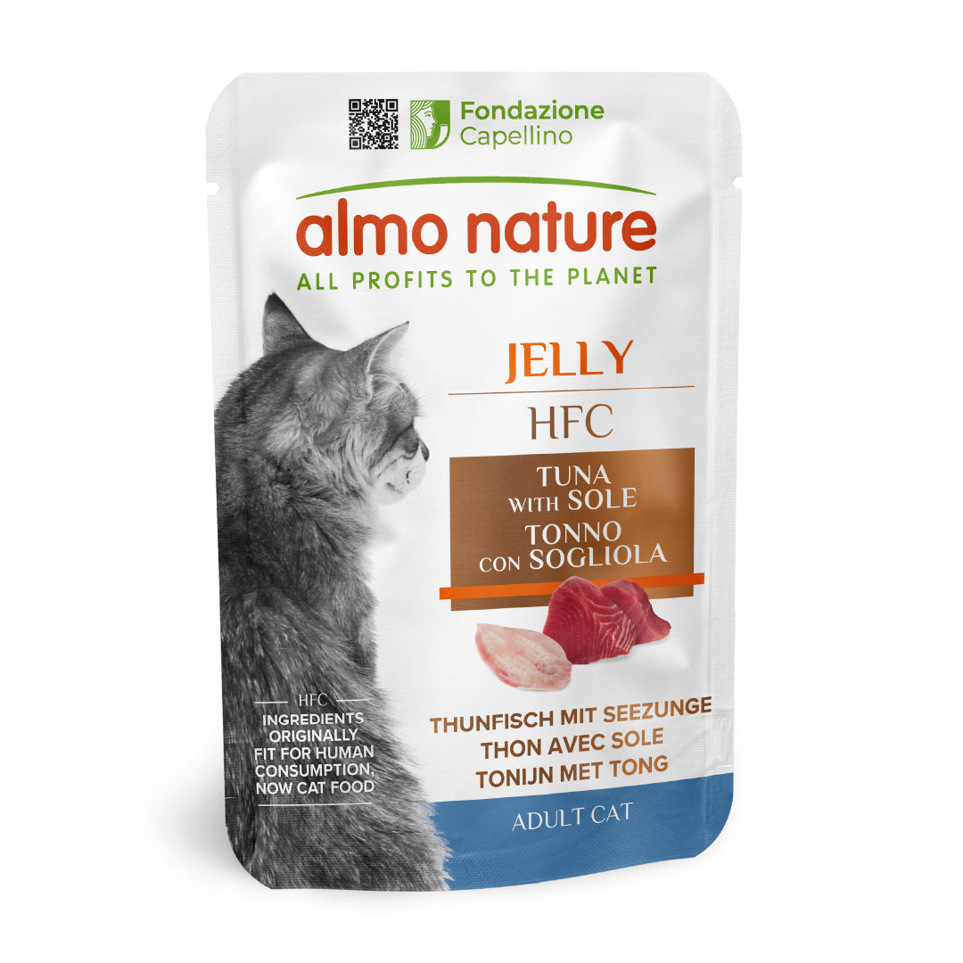 Almo Nature HFC Jelly Cats - Tonno e Sogliola 55g Almo Nature HFC Jelly Cats - Tonno e Sogliola 55g